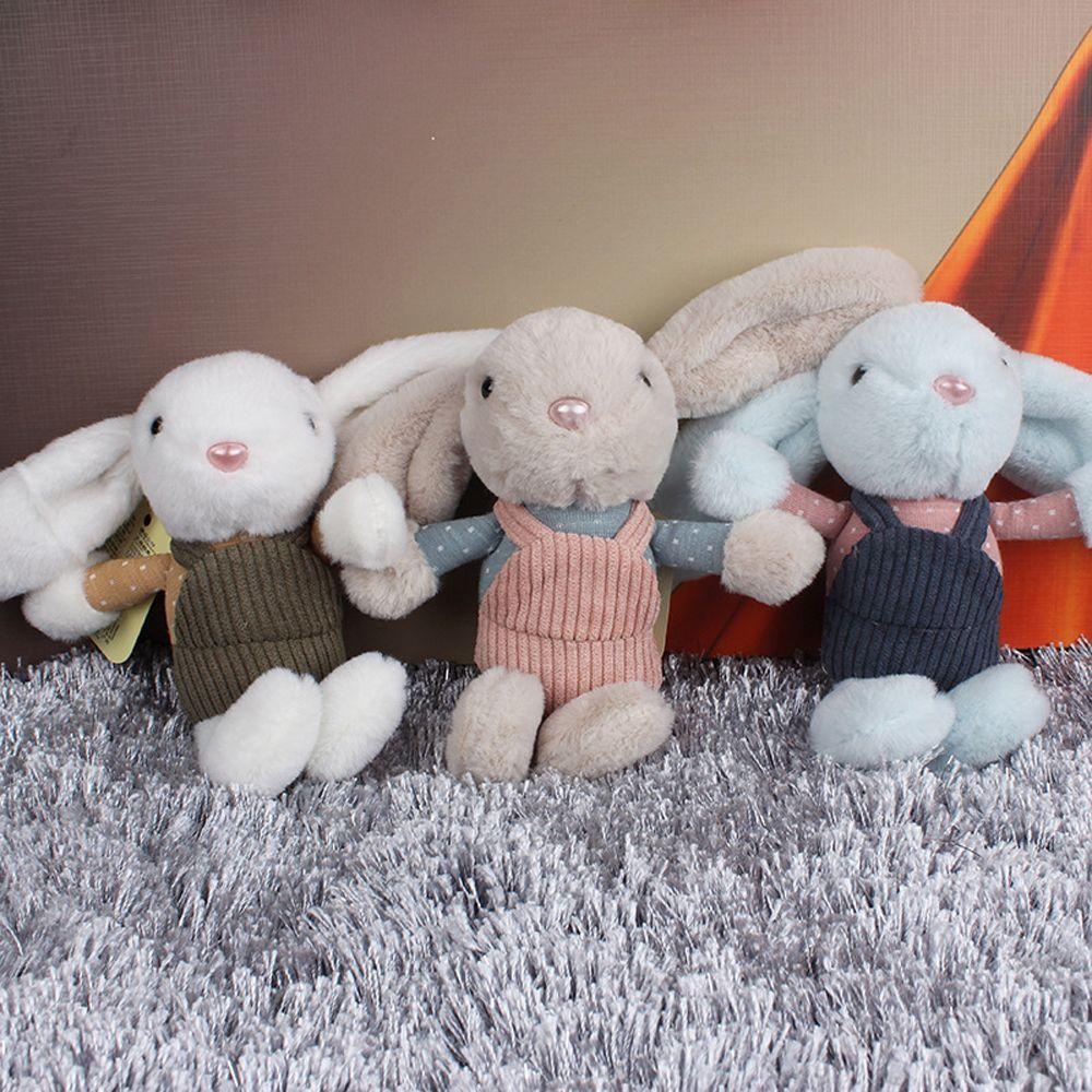 Rebuy1 Móc Khóa Thỏ Nhồi Bông Mềm Mại Đáng Yêu