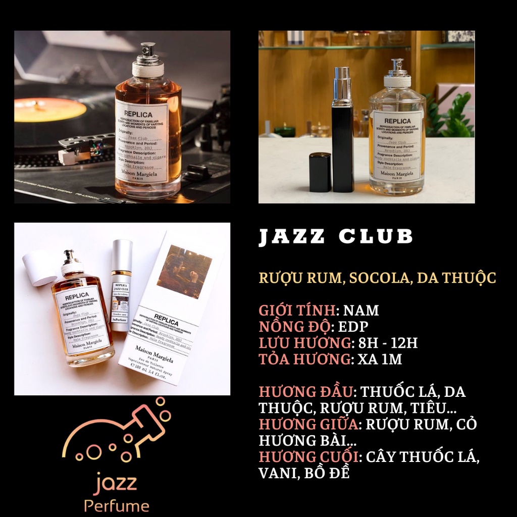 [Chính Hãng] Nước Hoa NAM REPLICA Jazz Club - Chiết 5ml 10ml - Mẫu Thử | BigBuy360 - bigbuy360.vn
