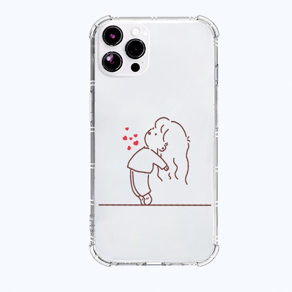 Ốp lưng iphone viền vuông ốp đôi dễ thương cho iphone 11 13 pro max 12 14 pro max plus mini x r s max 6 s 7 8 plus