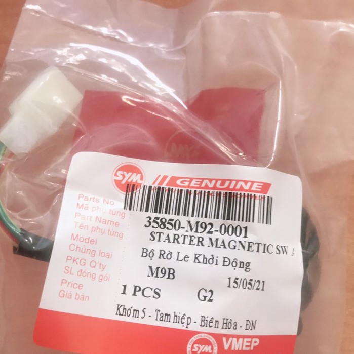 Rơ le đề M9B xe Atila hãng SYM