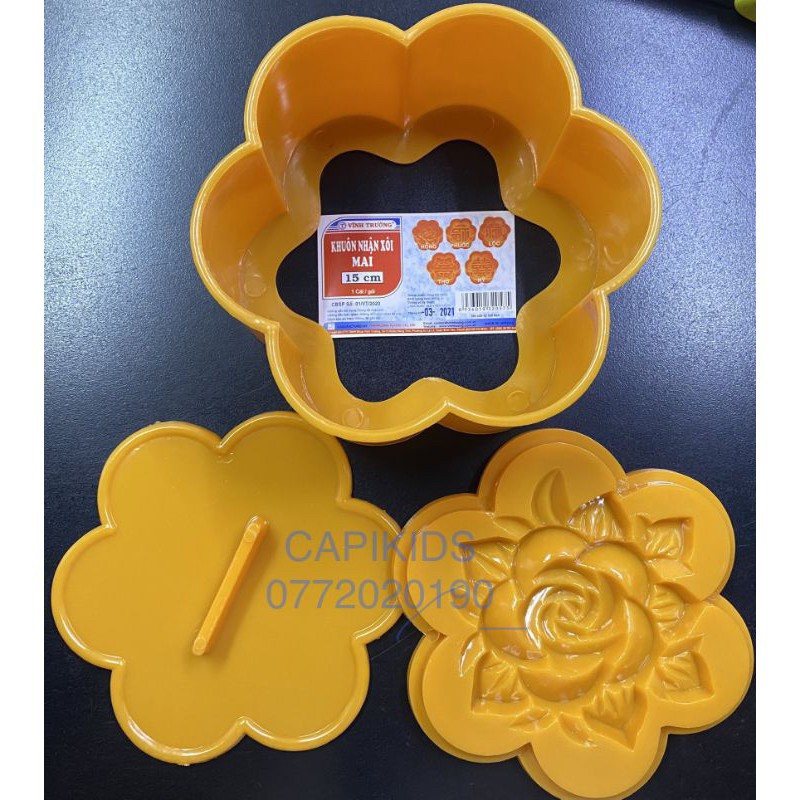 Khuôn nhận cơm - khuôn nhận xôi hình hoa mai kích thước 15cm