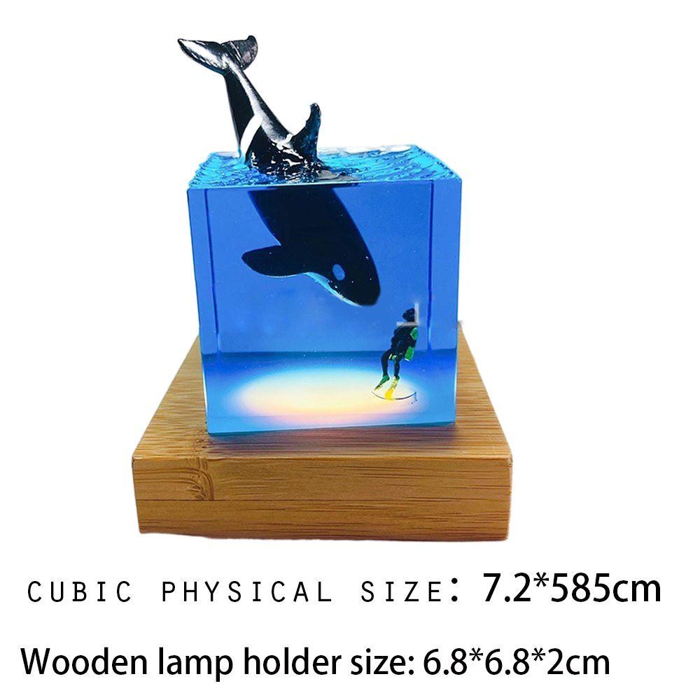 Jane Đèn Ngủ Trong Nhà Ánh Sáng Ban Đêm Mới Diver Beluga Đại Dương