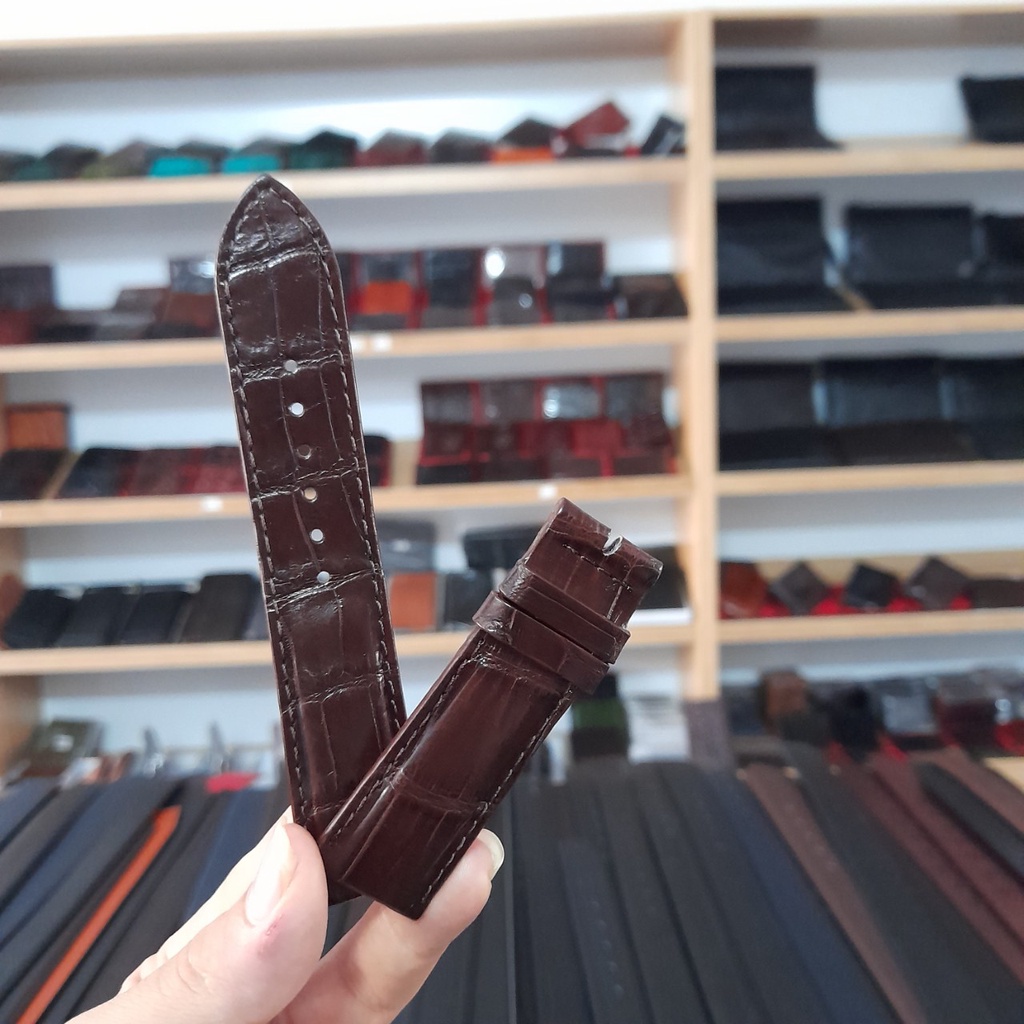 Dây Đồng Hồ Da Cá Sấu Thật Đủ SIZE