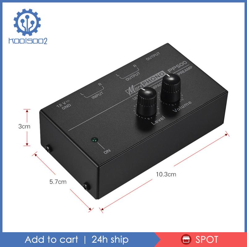 [Koolsoo2] Pp500 Phono Nút Xoay Điều Khiển Âm Thanh Nổi Điện Tử Mini