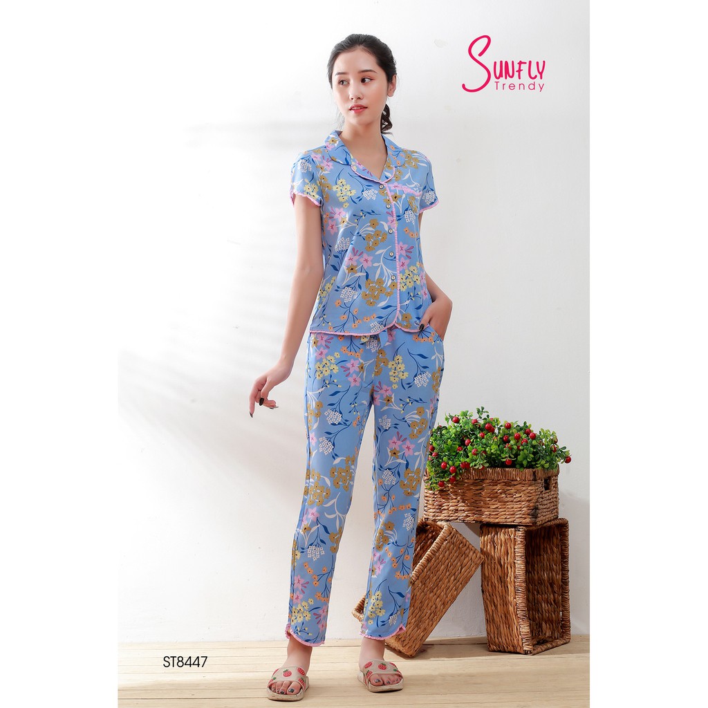 [Mã WABRWA8 giảm 15% đơn 99k] Bộ mặc nhà Sunfly xuân hè ST8447 | BigBuy360 - bigbuy360.vn