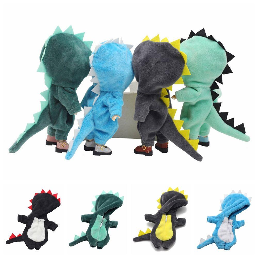 Bộ Quần Áo Bằng Vải Lông Họa Tiết Hoạt Hình Màu Cầu Vồng Dành Cho Búp Bê