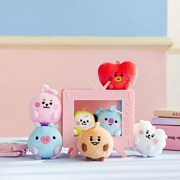 Gp1 Đồ chơi nhồi bông bt21 bts Bta rj chimmy cooky shooky Manga koay