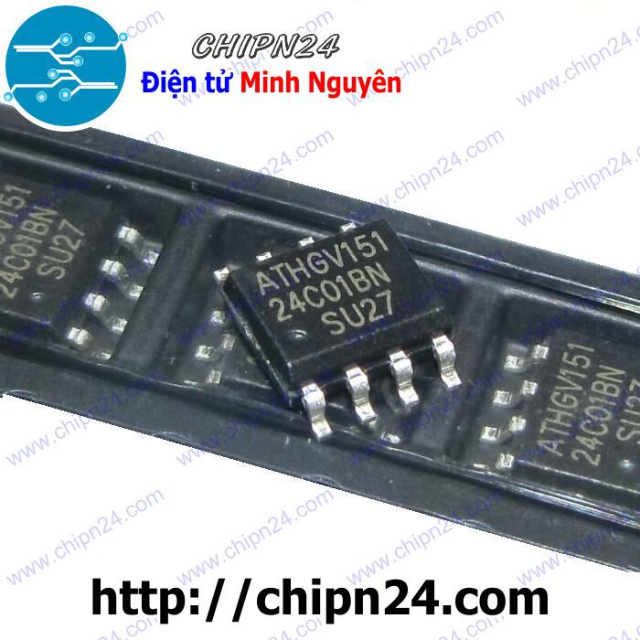 [2 CON] IC 24C01 SOP-8 (SMD Dán) (AT24C01 24C01BN 24C01AN IC Nhớ EEPROM)