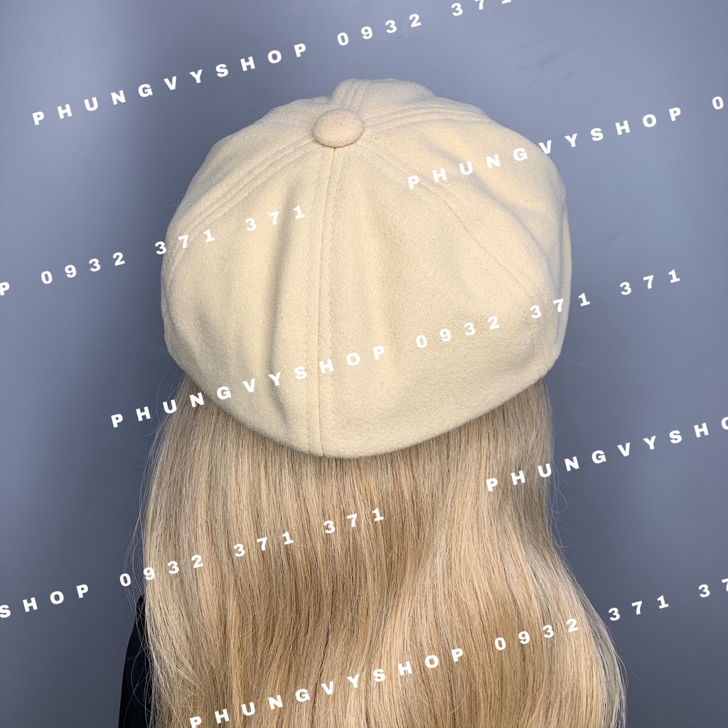 Mũ nồi thời trang thu đông cực hot- BÍ BERET DẠ- nón bạn nữ