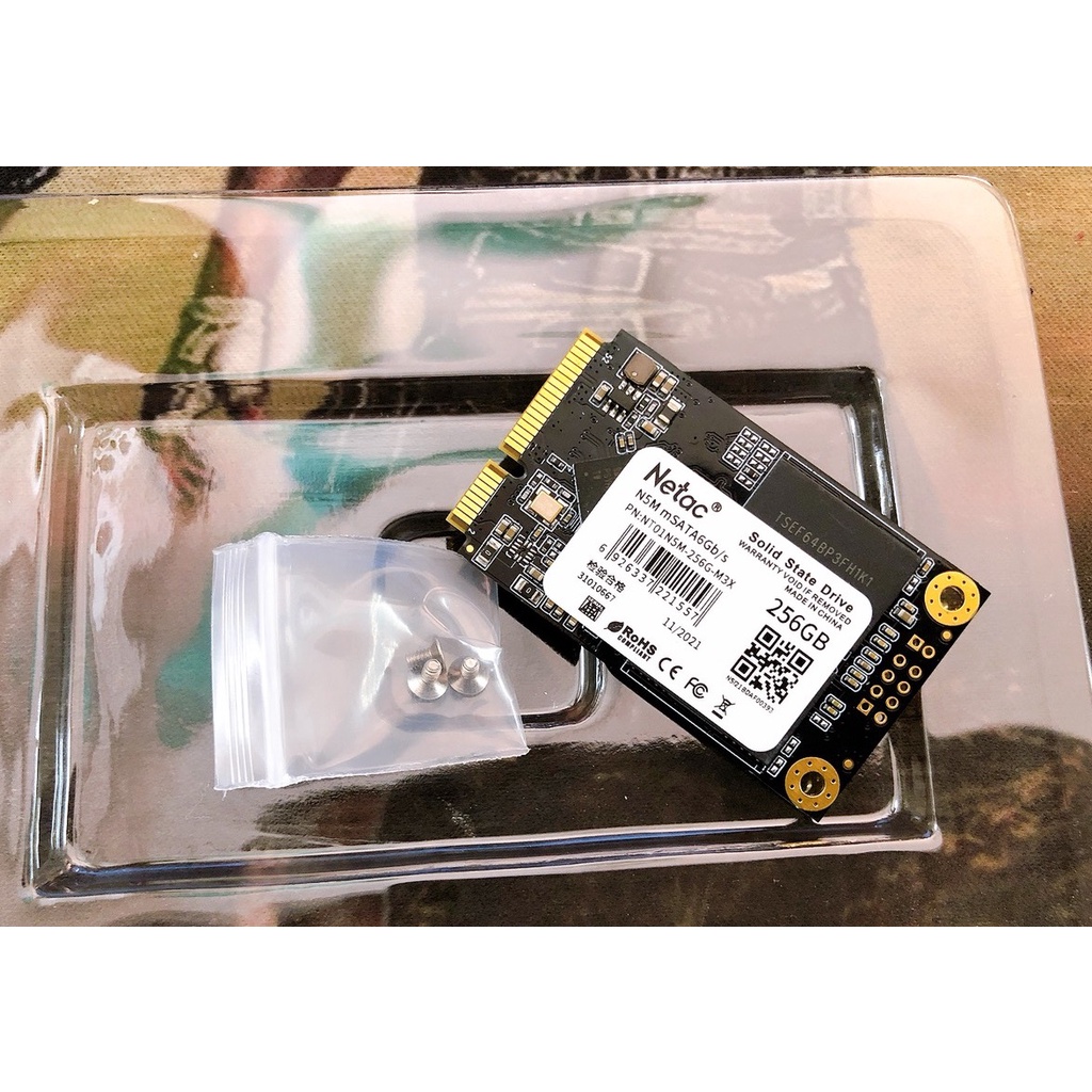 SSD Netac mSATA 256GB N5M SATA3 6Gb/s Chính Hãng Dùng Cho Laptop PC - Bảo hành 36 tháng