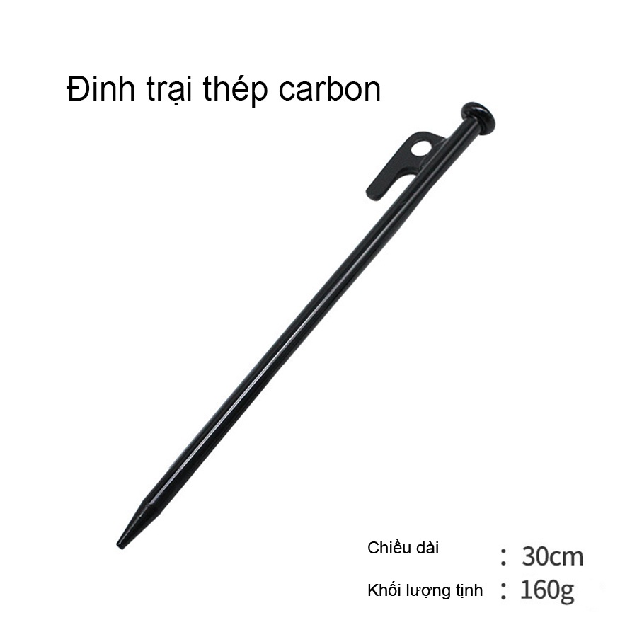 Đinh cắm trại, cọc neo lều, đinh neo lều du lịch dã ngoại chuyên dụng loại 20-30-40cm