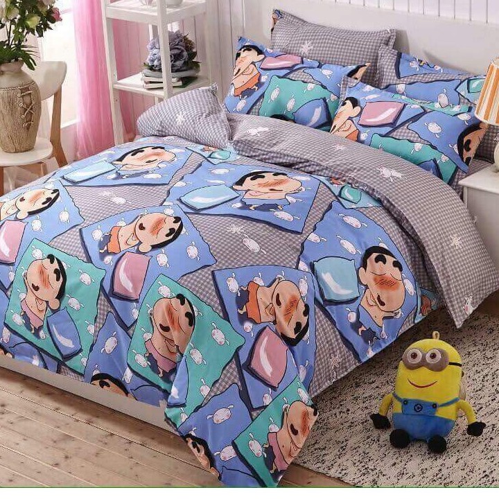 [KM Lớn] Set 5 Món Chăn Hè Ga Gối + Ôm Chất Cotton Poly Mẫu cusin