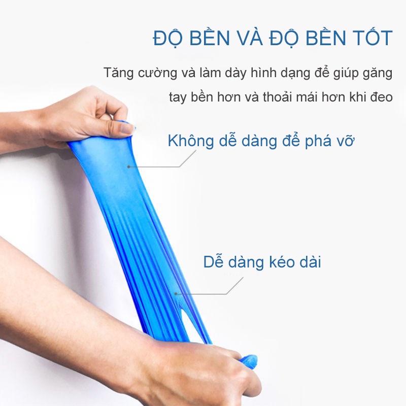 Vật liệu composite nitrile dày dùng một lần Làm sạch găng tay bảo hộ Đa mục đích，Đóng hộp {NBYYST}