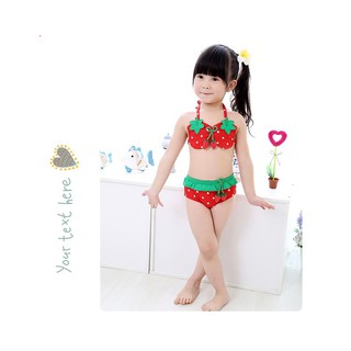 Bikini dâu tây cho bé