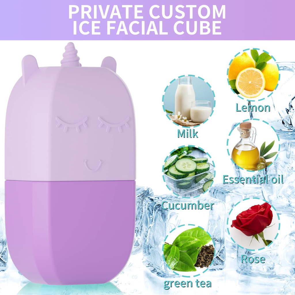 Dụng cụ bóng lăn đá lạnh Foreverlily massage điều dầu chăm sóc da mặt tiện lợi