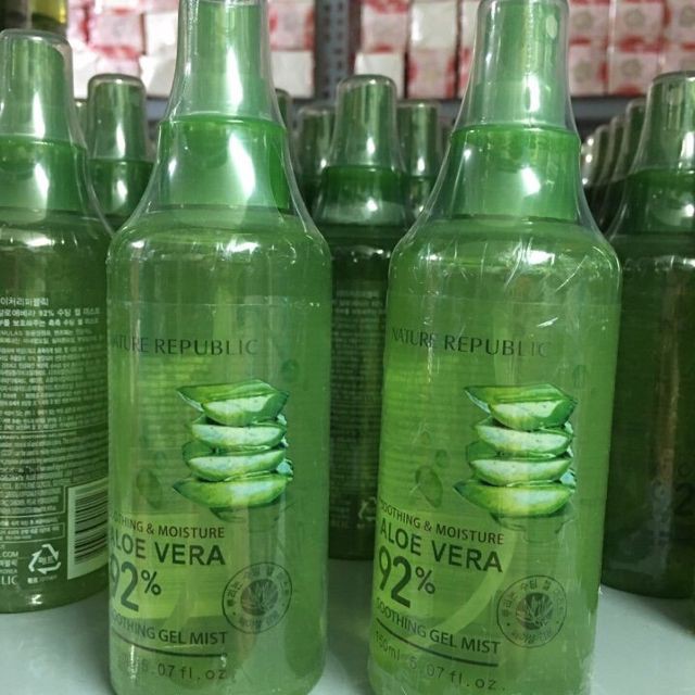 ( 100% chính hãng) Xịt Khoáng Giải Nhiệt Cho Da Nha Đam Aloe Vera 92%