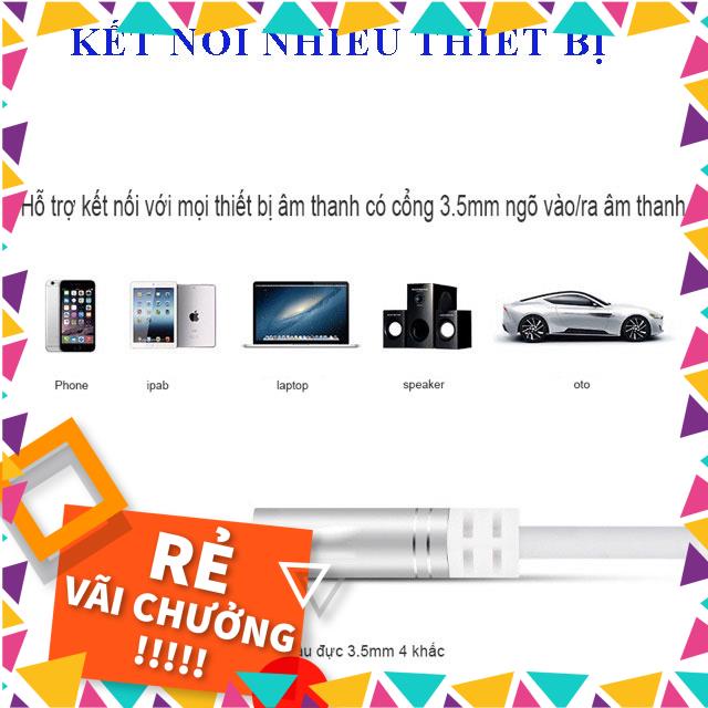 Dây Cáp Âm Thanh AUX Cổng Kết Nối Jack 3.5mm, Dài 150cm dùng cho loa, máy tính, điện thoại GIÁ RẺ SỐ 1 HÀ NỘI