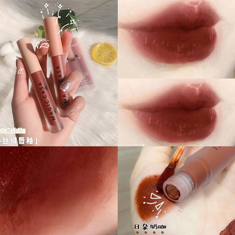 Son Kem Lì Magic Casa Fluffy Lip Glaze Siêu Xinh Chất Mềm Và Mịn Môi Tiện Dụng Cho Trang Điểm | BigBuy360 - bigbuy360.vn