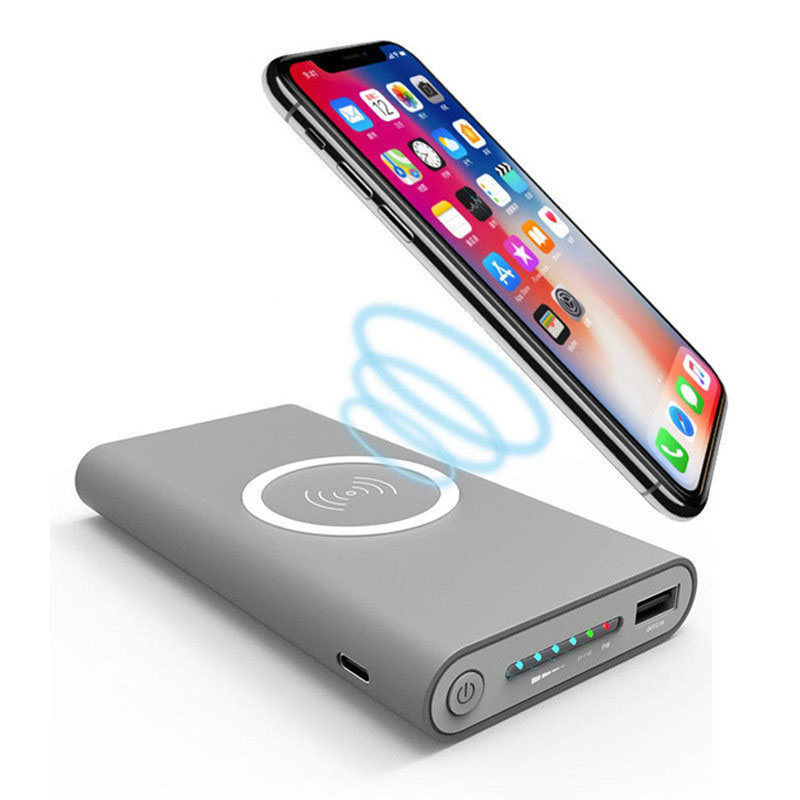 Power bank Pin dự phòng 30000mAh QC 3.0 nguyên bản 100% dung lượng đầy đủ sạc không dây sạc nhanh di động pin siêu mỏng