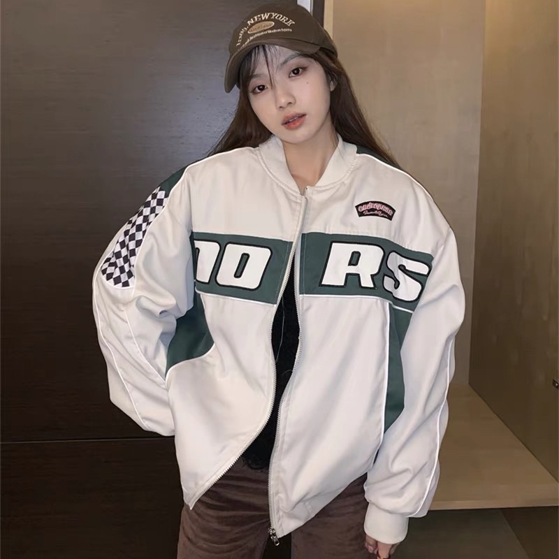 Áo khoác bóng chày form rộng