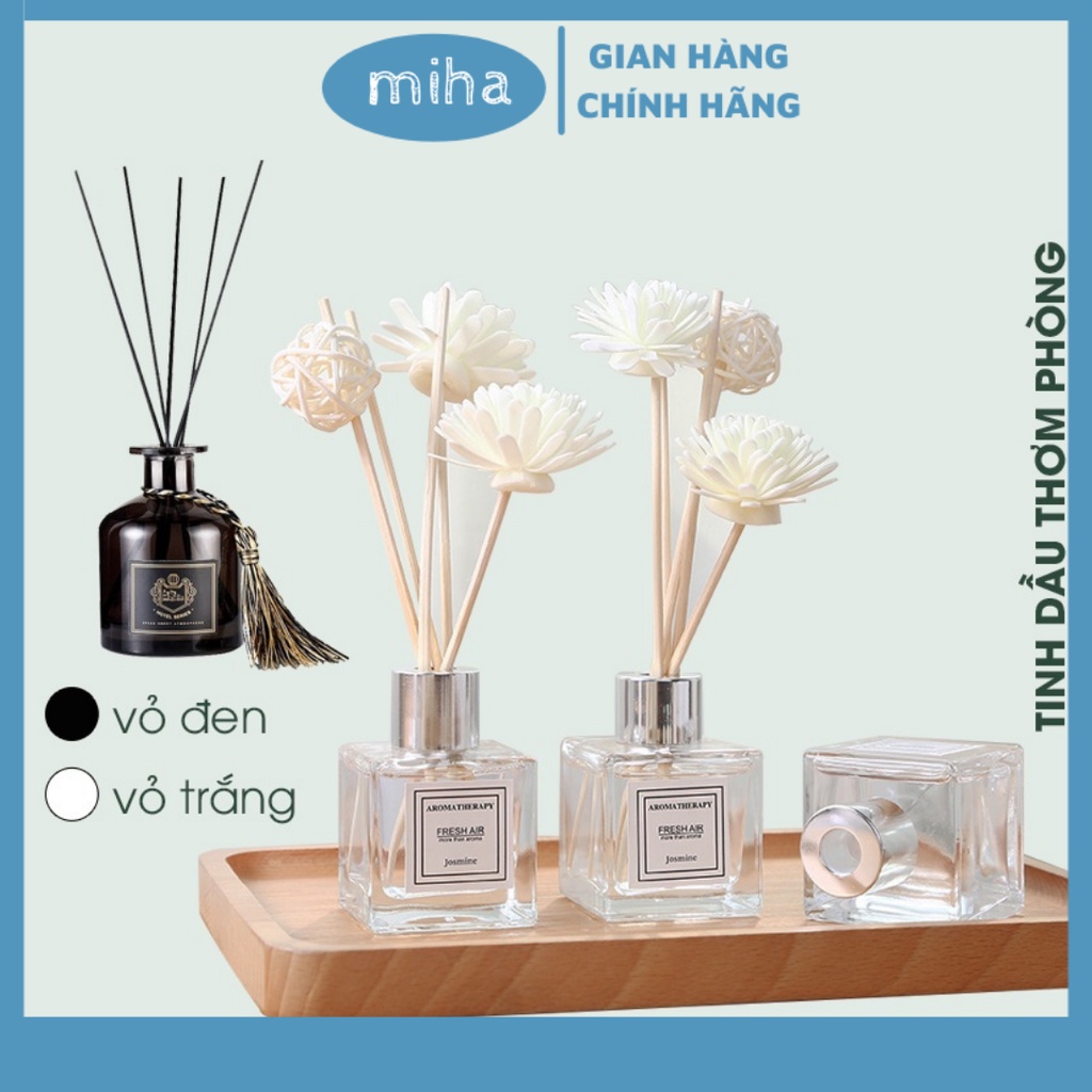Tinh dầu thơm phòng - Lọ tinh dầu thơm để phòng kèm hoa khô