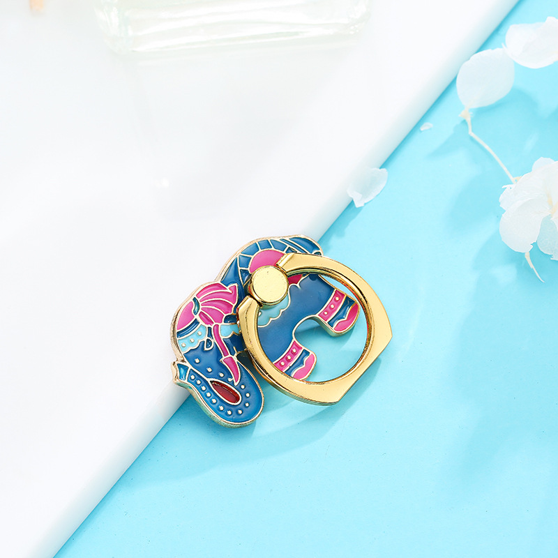 New Delicate Cute Animal Unicorn Elephant Rabbit Alpaca Cell Phone Ring Holder Desktop Phone Buckle Dây điện thoại di động | BigBuy360 - bigbuy360.vn