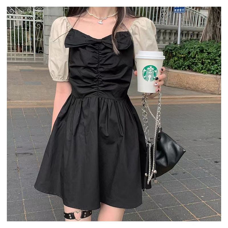 đầm đen đầm bigsize nữ đầm tay phồng đầm nữ đầm vintage đầm dự tiệc sang trọng váy cổ v đầm hở lưng váy nữ xinh váy đi chơi đầm khoét eo đầm công sở