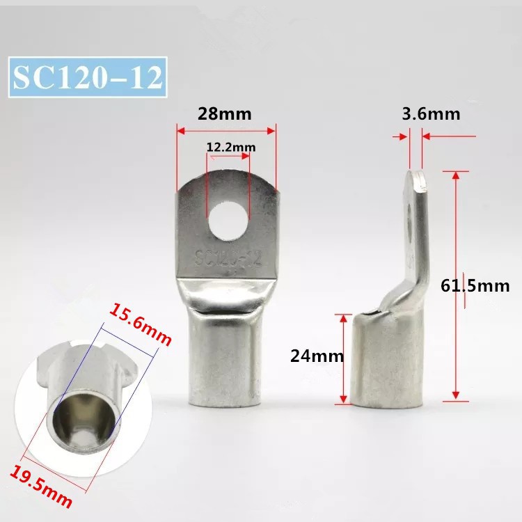 Đầu Cos tròn bích SC 120-12