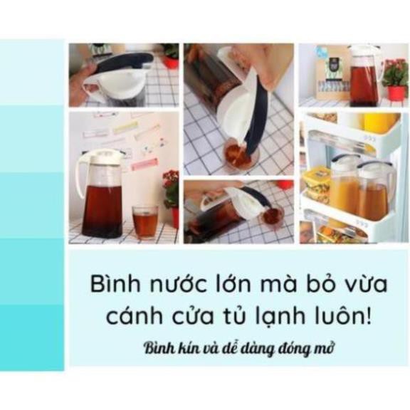 COMBO Bình nước Lock & Lock One Touch ABF 632 - 2l và Túi 1 kg Đậu đen xanh lòng Rang mộc Cỏ ngọt Hà thủ ô (có túi lọc)