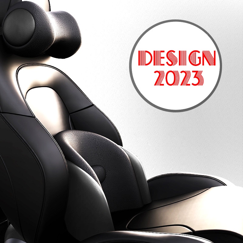 DESIGN 2023 - loại 1 - Gối và Đệm Tích hợp Máy Massage Lưng Cổ cho Ghế xe Ô tô cao cấp/GỐI MASSAGE ĐẦU VÀ LƯNG TRÊN Ô TÔ