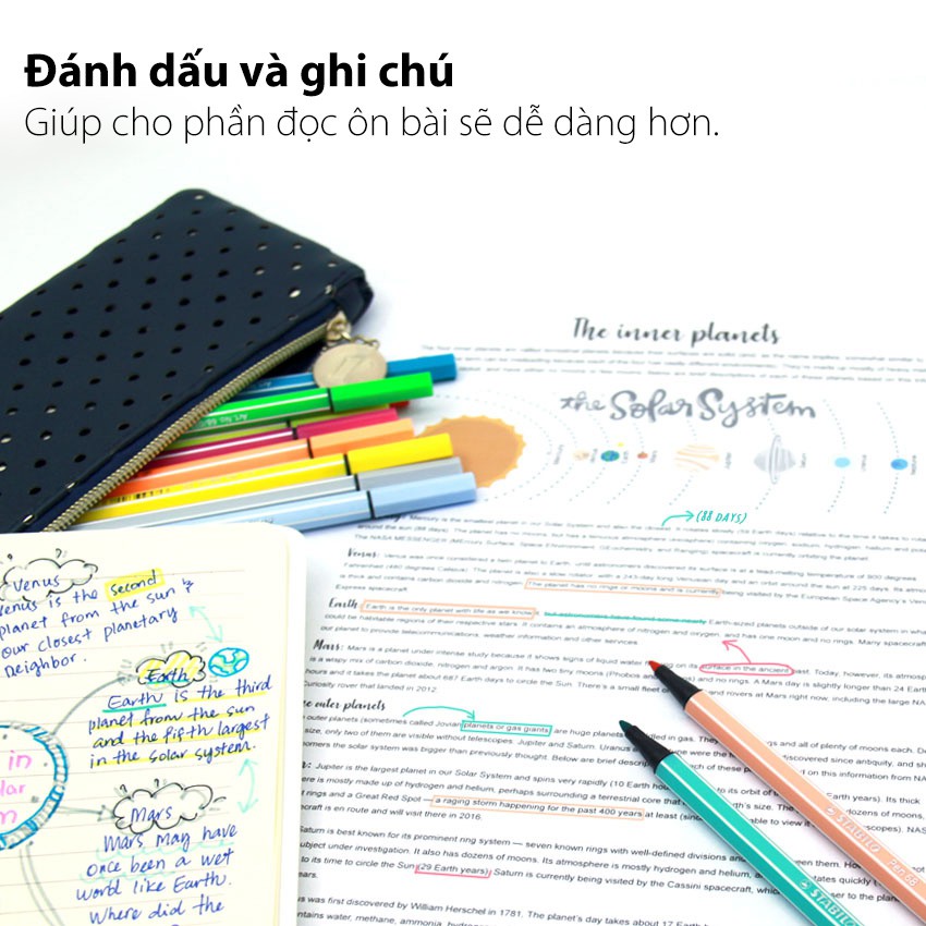 Bút Lông Màu Chính Hãng Stabilo Pen68 1.0mm PN68