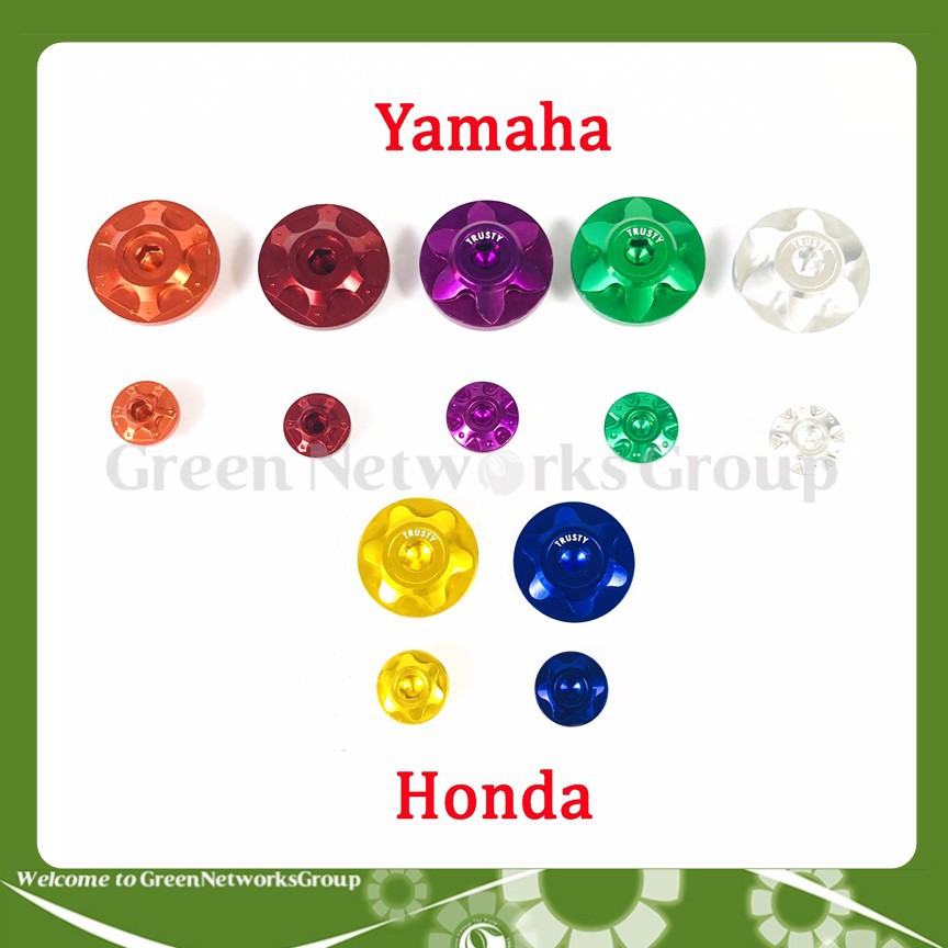Chụp ốc mâm lửa CNC Honda Yamaha các loại gắn cho nhiều dòng xe Greennetworks