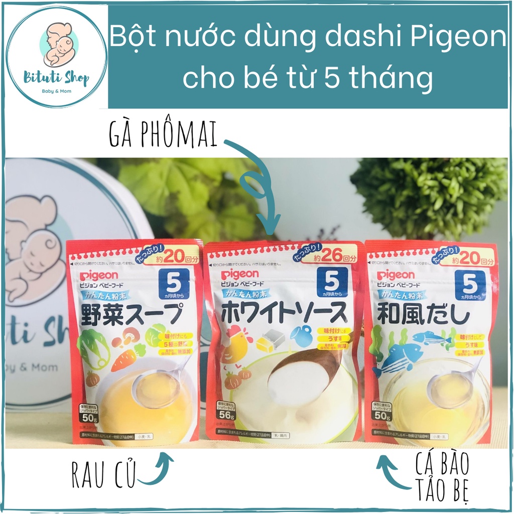 BỘT NÊM DASHI PIGEON NHẬT cho bé ăn dặm từ 5 tháng