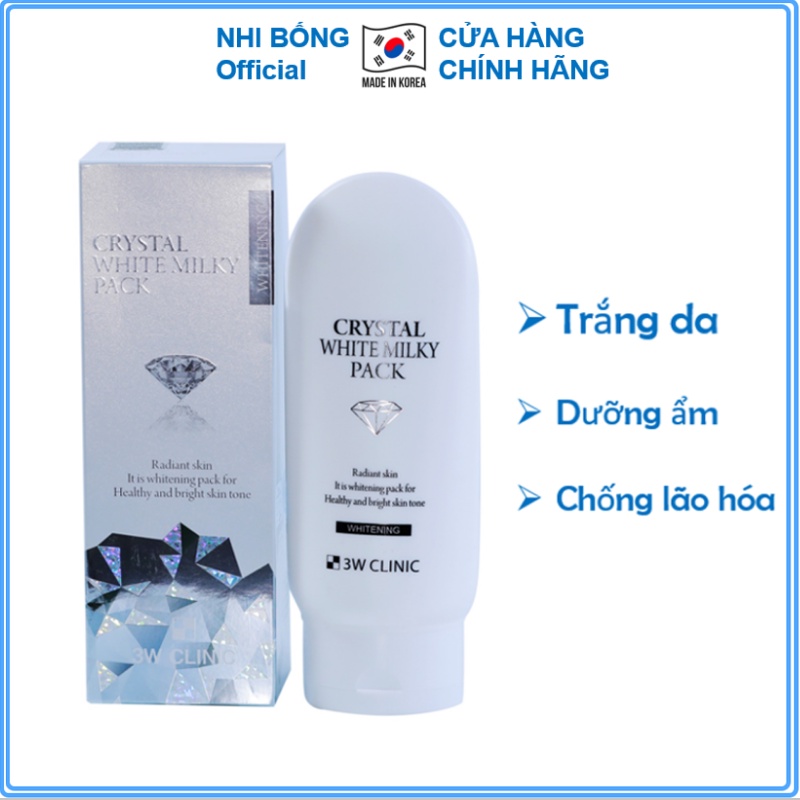 Kem body - Kem dưỡng thể bật tông Body Khô 3W Clinic Hàn Quốc 200ml [Chính Hãng Hàn Quốc]