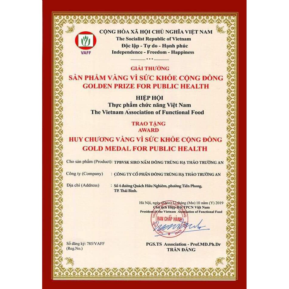 [Chất Lượng] Đông Trùng Hạ Thảo Trường An, Xiro nấm Đông Trùng Hạ Thảo, Hộp 20 ống | BigBuy360 - bigbuy360.vn