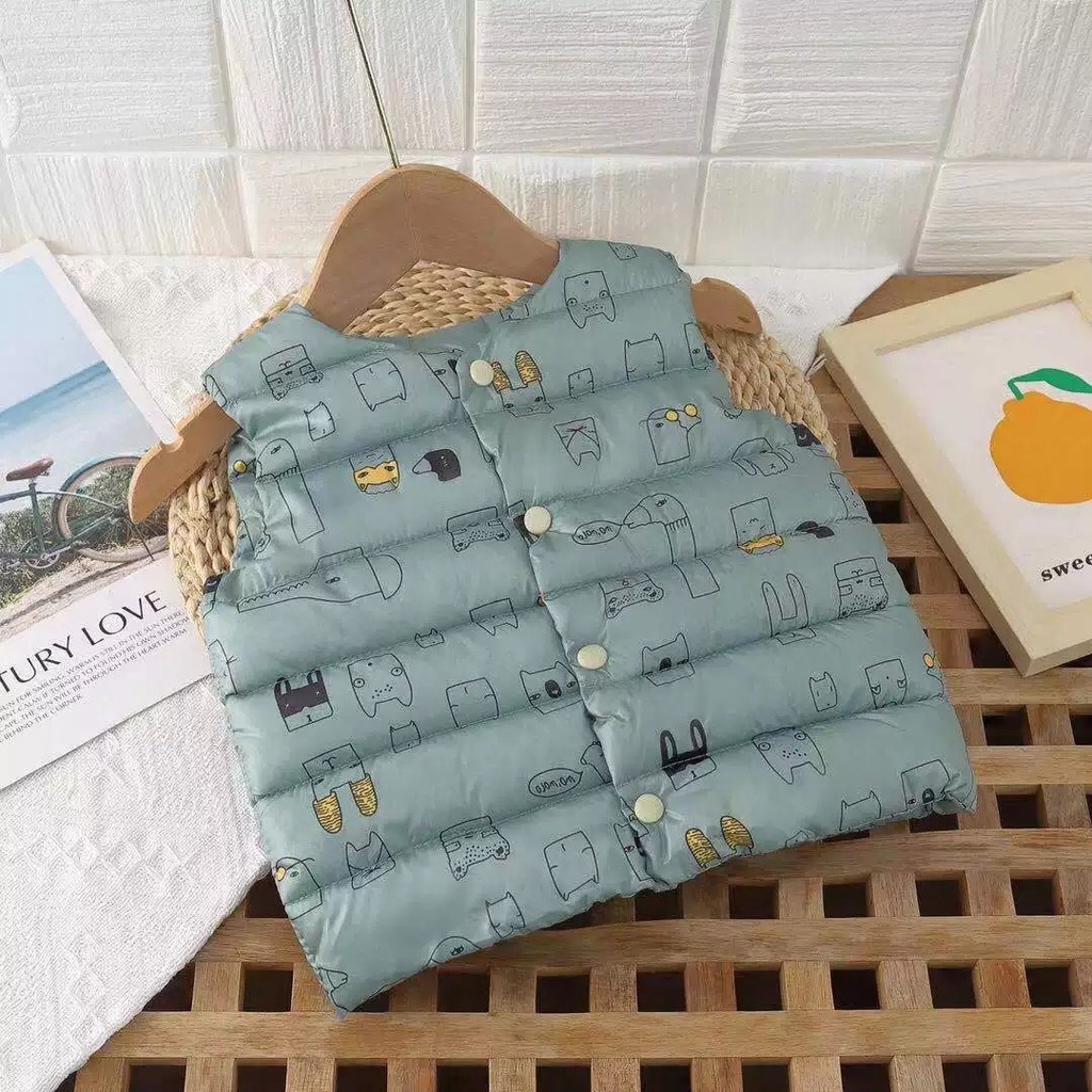 Áo phao gile Quảng châu cho bé trai, bé gái K016