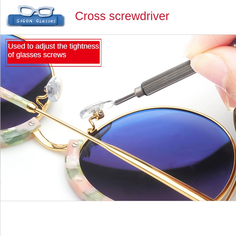 Tua Vít Mini 3 Trong 1 Sửa Kính Mát Đồng Hồ Kèm Móc Khóa Tiện Dụng