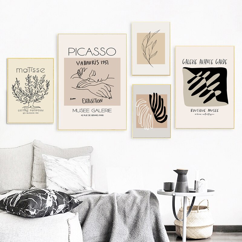 Tranh Vải Bạt Treo Tường In Hình Cô Gái Picasso Trang Trí Phòng Khách
