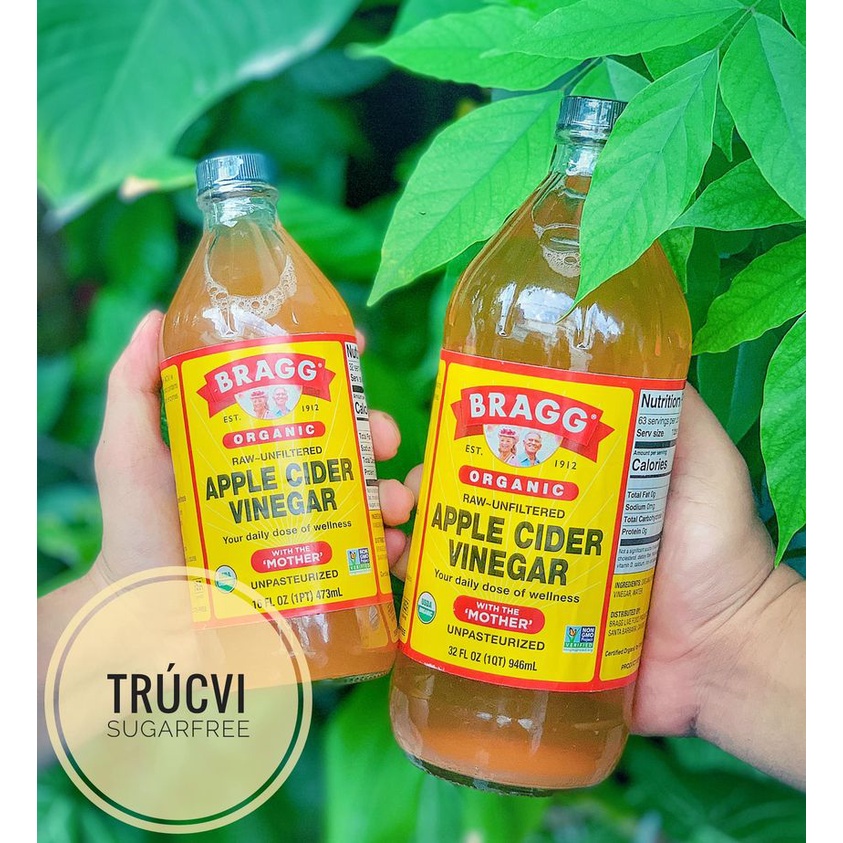 Giấm táo hữu cơ Bragg Organic Apple Cider Vinegar