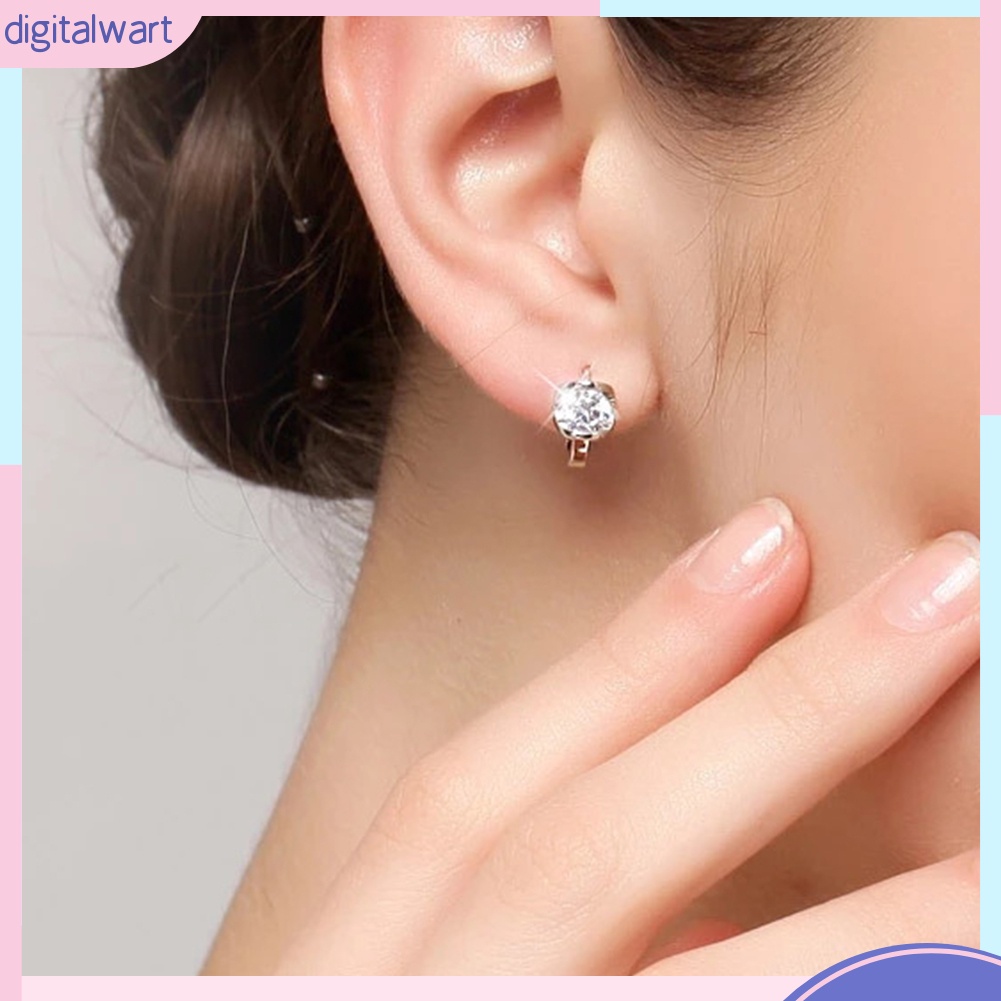 Đôi Bông Tai Đính Đá Kiểu Dáng Thời Trang Cho Nữ