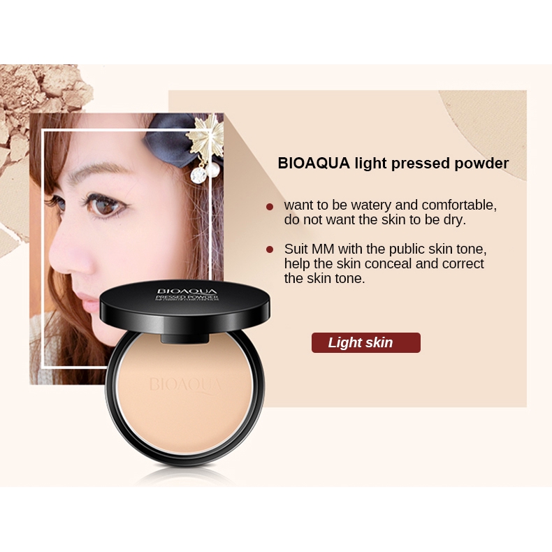 [Hàng mới về] Phấn nén tông lì Bioaqua che khuyết điểm và kiềm dầu lâu trôi | BigBuy360 - bigbuy360.vn