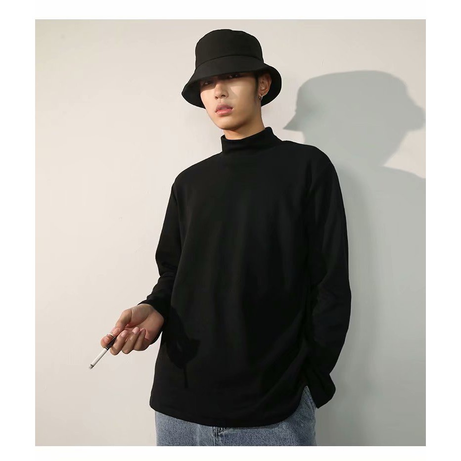 Áo sweater Cổ Cao Mềm Mại Thoải Mái Phong Cách Hàn Quốc Dành Cho Nam Giới Có Size 5XL