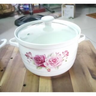 Thố sứ cao cấp nắp kính