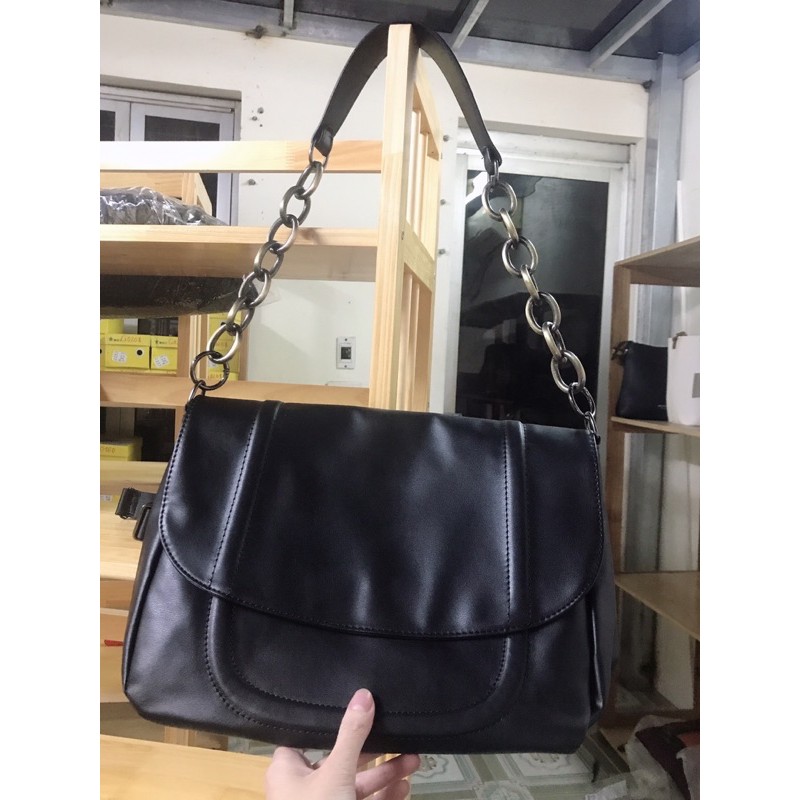 Túi da mềm dây xích tặng thêm dây đeo chéo P072