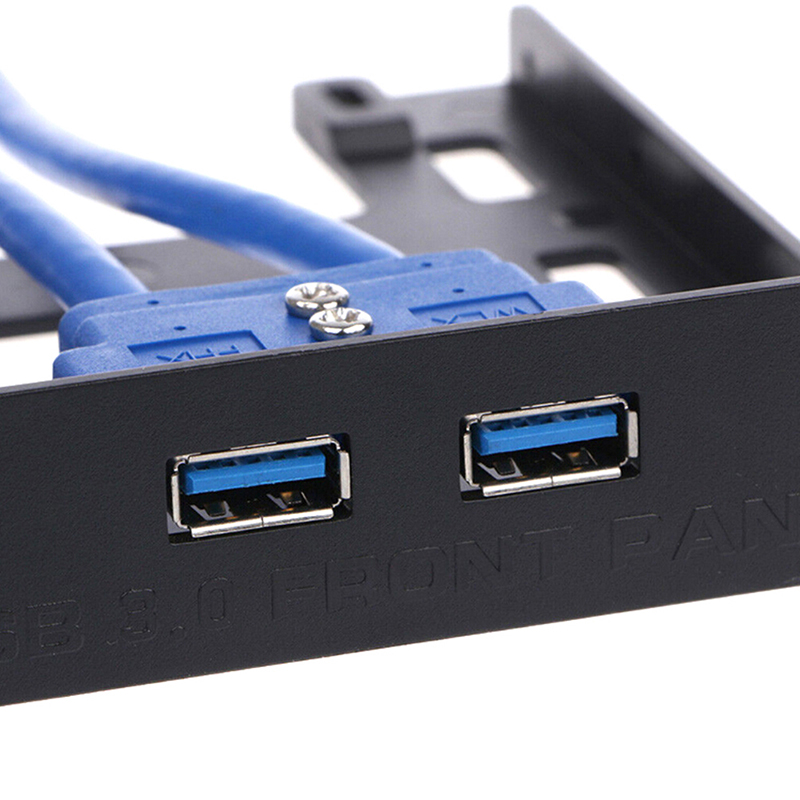 Chitengyesuper 20Pin 3.5" front panel 2 ports USB 3.0 expansion adapter connector floppy bay CGS