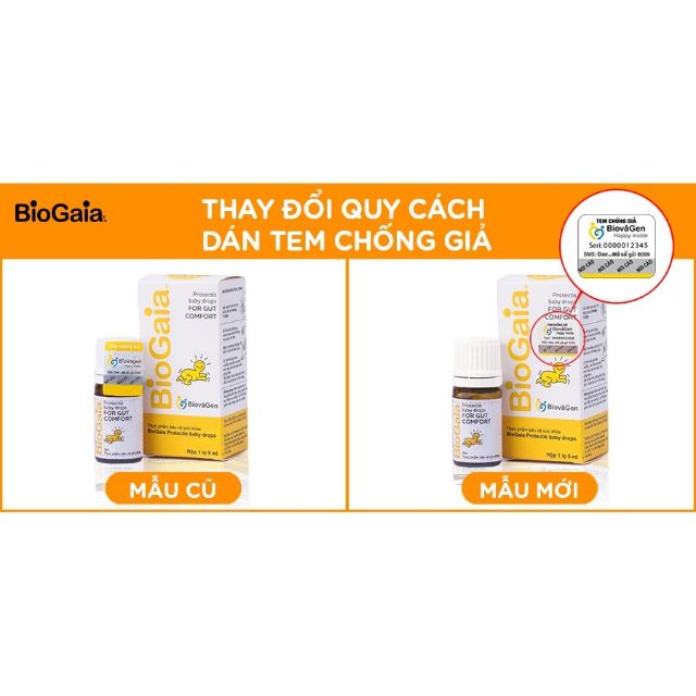 BioGaia Protectis Baby Drops 5ml - Men vi sinh cho trẻ sơ sinh ✅ ( Hàng Chính Hãng, Công Ty Nhập Khẩu )