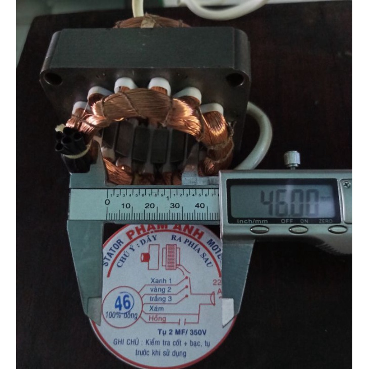 Lốc quạt B4, stator, cuộn dây quạt B4-44,46, dày 2cm, 100% dây đồng