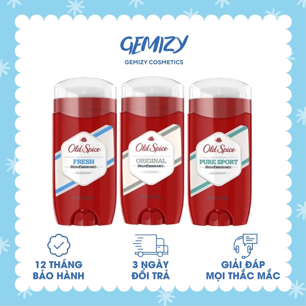 Sáp khử mùi nam nữ Old Spice Mỹ &amp; Đức hương thơm, lăn nách ngăn mồ hôi - Gemizy Shop