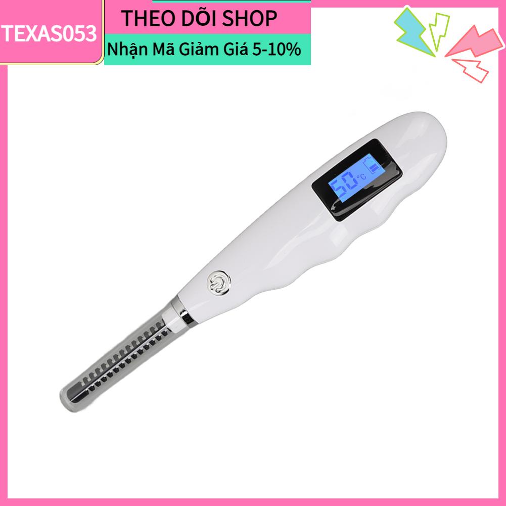 Texas053 Dụng cụ uốn lông mi làm nóng Nhanh chóng Làm lâu dài Máy bằng điện có thể sạc lại USB