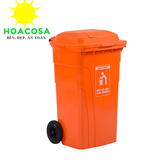 Thùng Rác Công Cộng 150 Lít (150L) Nhựa Hiệp Thành Cứng Cáp Bền Màu- Đồ Gia Dụng Hoacosa